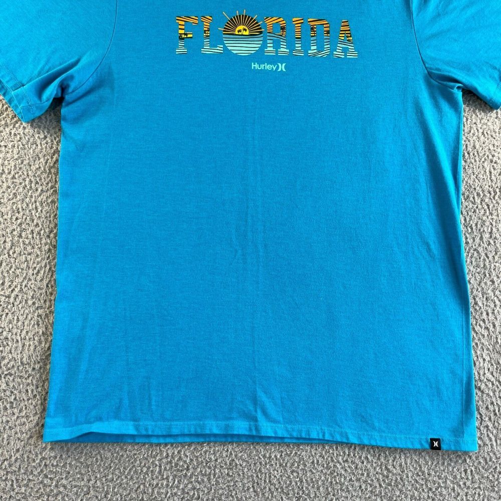 New‎ Hurley T Shirt Mens Large Blue Florida Beach Casual Outdoor Travel Surf - Picture 5 of 12